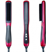 Professional LED Display Electric Fast Heating Hair Straightener Brush