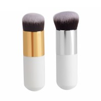 Foundation Round Makeup Brush Flat Top Kabuki for Face - Premium Quality Synthetic Dense Bristles