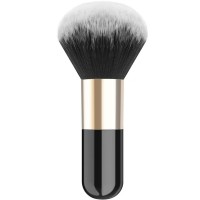 Professional Flat Kabuki Cosmetic Brush Single Handle Large Round Head Soft Face Mineral Powder Foundation Brush