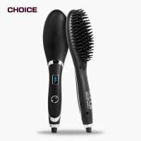 Hot Sale Professional Electric Hair Straightener Comb Ionic Beard Straightener Hair Massager Brush