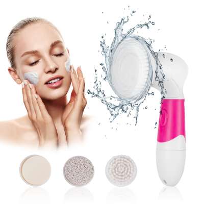 exfoliating pore brush  silicone sponge waterproof cheap  hand held electric face cleaning brush