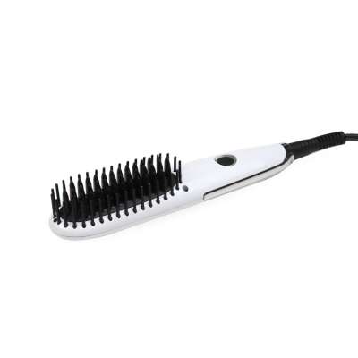 lcd  electric hair straightener hair brush straightening comb  ceramic 2 in 1