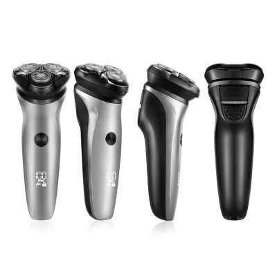 wireless cordless triple blade lithium professional waterproof IPX6 lcd digital usb charging mens  electric  razor